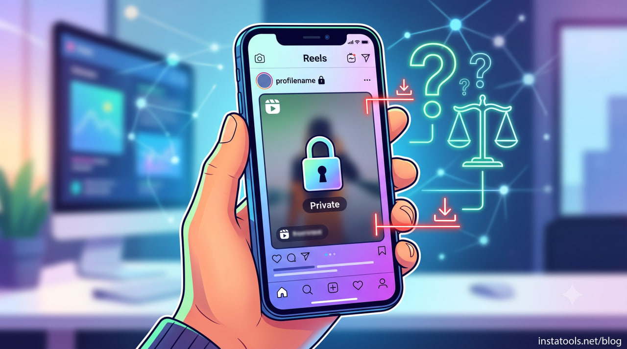A hand holding a phone with locked screen